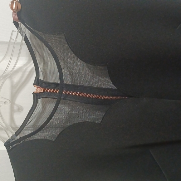 NWT Ted Baker London Mesh Paneled Scallop Dress - Picture 7 of 8